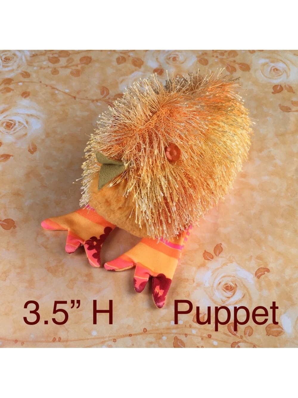 Crefftwr’s Trees Artist Barb Harrold Handmade Soft Sculpture Chick Puppet
